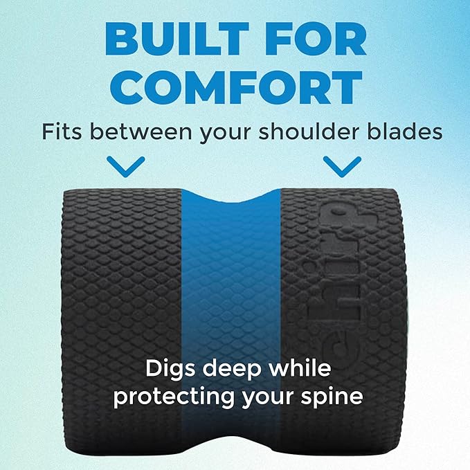 Chirp Wheel Foam Roller - Targeted Back & Neck Pain Relief, Muscle Massage, Trigger Point Therapy, High-Density Foam Tool for Physical Therapy, Stretching & Exercise, 500lbs Capacity, 4 Inch Mint