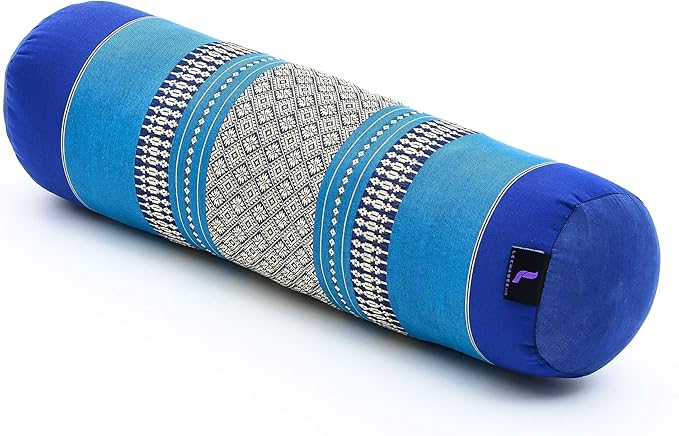 Leewadee Small Yoga Bolster – Shape-Retaining Cervical Neck Roll, Tube Pillow for Comfortable Reading, Kapok Filling, 22 x 6 x 6 inches
