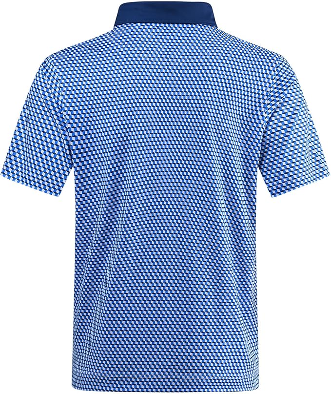 DEOLAX Mens Polo Shirts Fashion Print Mens Golf Shirt Dry Fit Mens Golf Polo Short Sleeve Quick Dry Funny Golf Shirt for Men