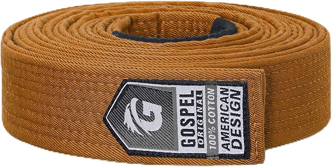 GOSPEL Vintage Series BJJ Belt for Men & Women | Brazilian Jiu Jitsu Belt with Vintage Colors