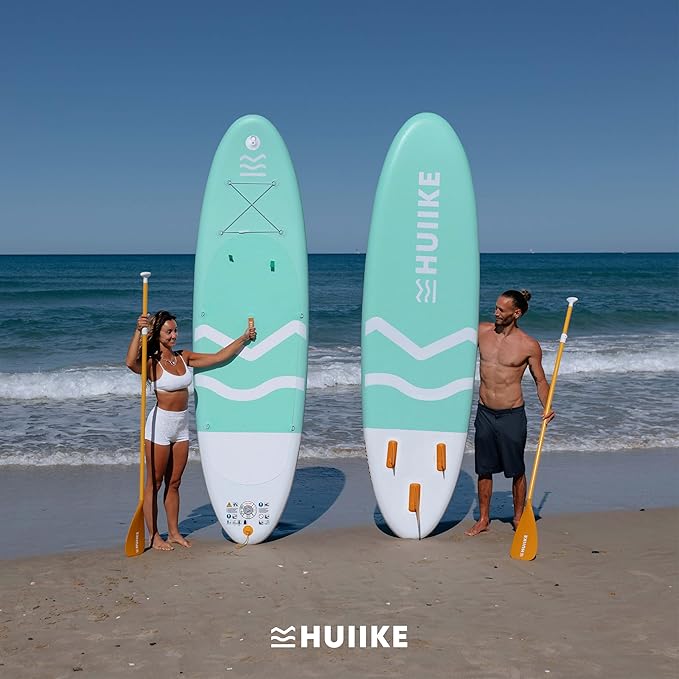 Inflatable Paddle Board for Adults with Accessories Included, Oar, Fins, Pump. Stand Up Paddleboard Great Stability and Resistance. 10’ x 33" x 5.9", Maximum Load 286 lb