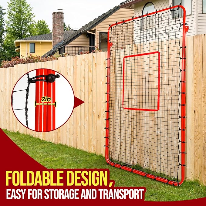 7x4FT Volleyball Rebounder Net,Angle Adjustable Volleyball Training Equipment for Hitting,Blocking,Serving,Setting, Easy Setup Volleyball Rebound Net, Portable Volleyball Trainer for Kids and Adults