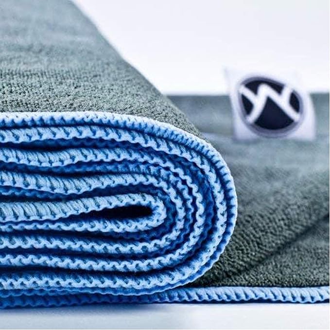 Youphoria Yoga Microfiber Non-Slip Towel - Hot Yoga Mat Towel for Enhanced Grip and Sweat Absorption