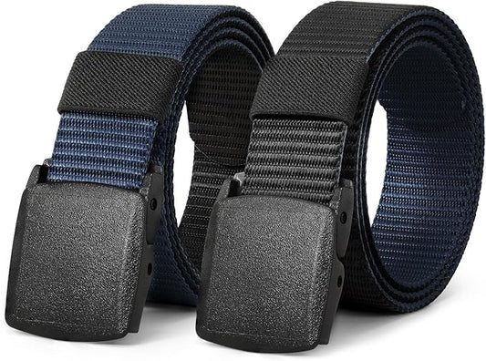 JASGOOD Nylon Canvas Breathable Military Tactical Men Waist Belt With Plastic Buckle