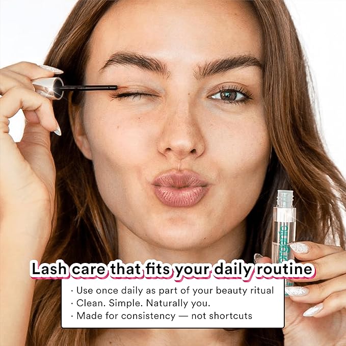 Cosmic Lash Serum Without Prostaglandins | Eyelash Growth Serum for Thicker, Longer, More Defined Lashes | 4-Month Supply XL Size | Made in USA | cGMPA Certified Lab