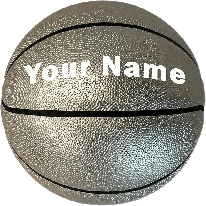 HAMMET Personalized Basketball – Customized Basketball with Your Name or Text – Multiple Colors, Fonts & Designs Available – Durable for Indoor and Outdoor - Ideal Gift for Son, Daughter, Boy or Girl