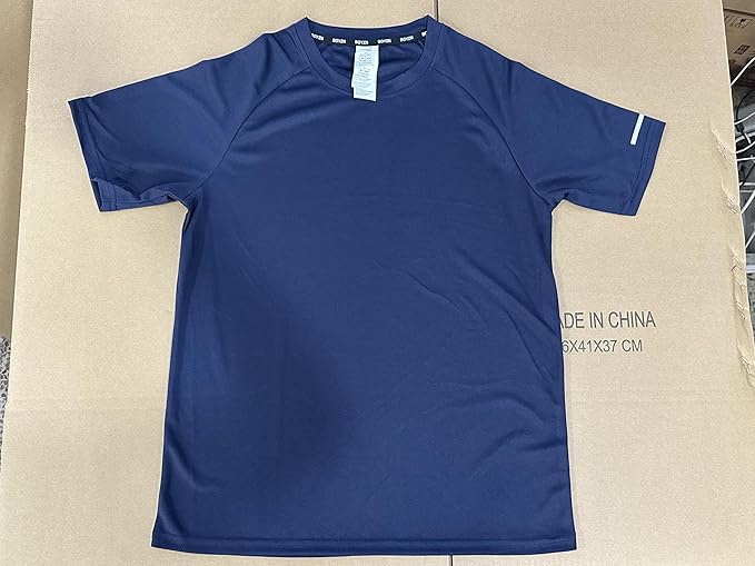 Boyzn 1, 3, 5 or 7 Pack Men's Workout Running Shirts, Dry Fit Moisture Wicking T-Shirt, Gym Athletic Short Sleeve Tee Shirts