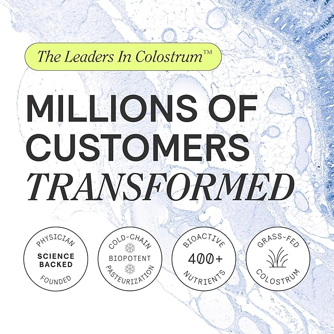 ARMRA Colostrum™ Powder | Blood Orange | Gut Health & Bloating | Skin & Hair | Immunity | Keto, Gluten & Fat-Free | 30 Servings