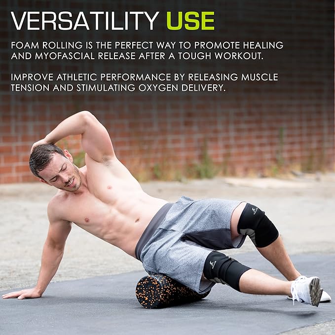 ProsourceFit High Density Foam Rollers 18 to 36 - inches Long, Firm Full Body Athletic Massage Tool for Back Stretching, Yoga, Pilates, Post Workout Muscle Recuperation