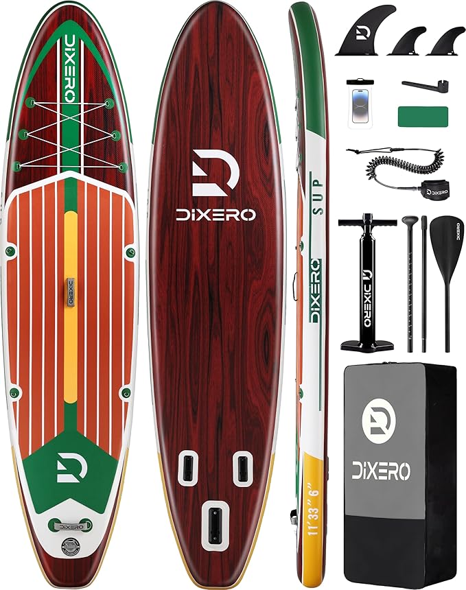 Inflatable Stand Up Paddle Board with SUP Accessories, Anti-Slip EVA Deck, 11'*33" Inflatable Paddle Boards for Adults & Youth of All Skill Levels
