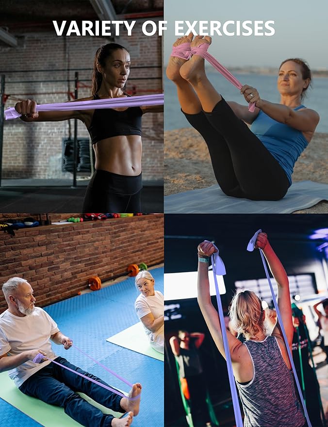 Fabric Resistance Bands for Women – 5 Level Exercise Bands Resistance Set, Resistance Bands for Working Out with Handles, Workout Bands Resistance for Women, Yoga, Pilates, Glutes, Legs,Vigor Yellow