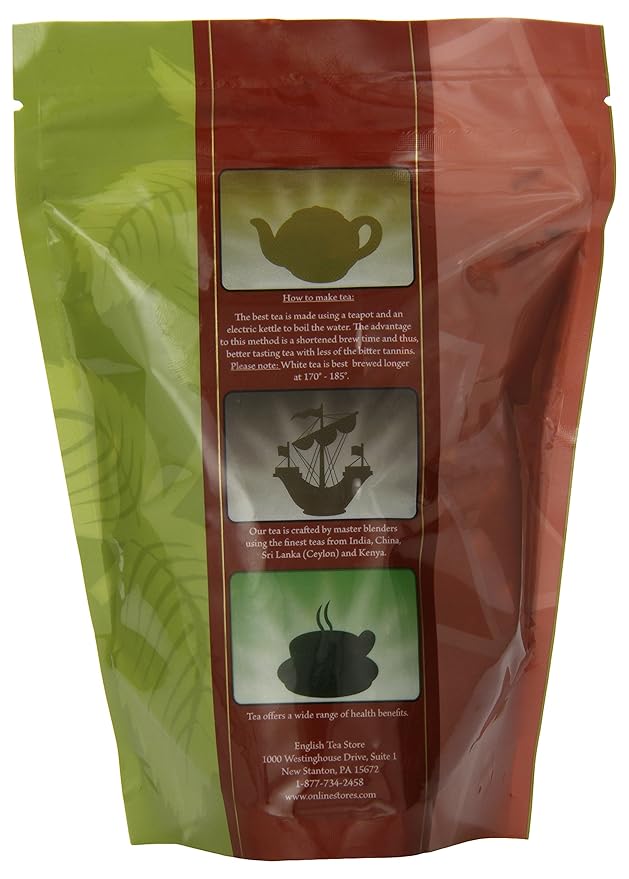 Orange Spice Naturally Flavored Black Tea – Loose Leaf Pouch | Ceylon Tea with Orange Peel & Cinnamon | Medium Caffeine | 4oz Resealable Bag | Kosher Vegan Hot or Iced Brew