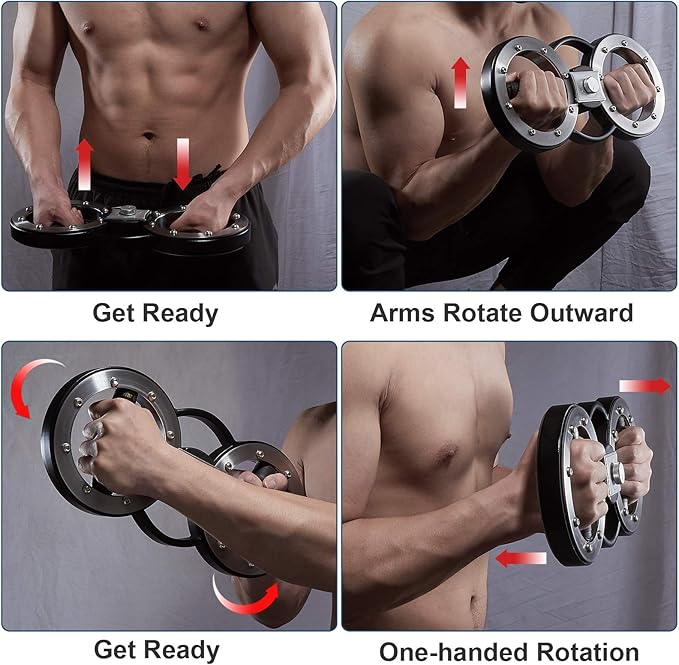 Rotator Machine, Arm Workout Equipment for Men and Women, Forearm Trainer for Boxing, 12 Pounds Arm and Shoulder Strength Training for Home and Gym Workouts and Rehabilitation