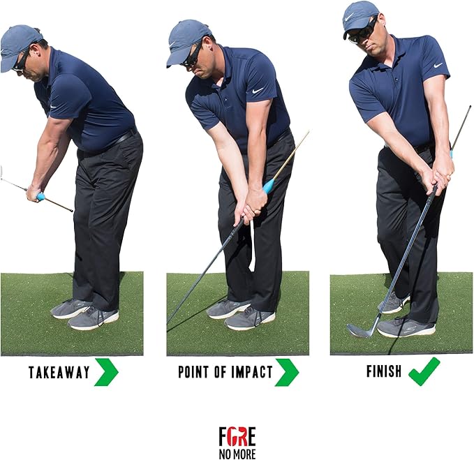 Lag Shot Golf Training Aid | Lag Stick Golf Swing Trainer Provides Instant Feedback On Chip Shot Faults | Rotation and Golf Wrist Hinge Trainer Fits Mens, Womens, Kids/Junior Clubs