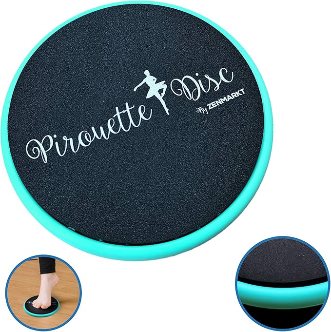 Ballet Pirouette Disc for Dancers - Portable Turn Disc for Dancing on Releve, Gymnastics and Ice Skaters - for Better Pirouette Technique, Releve, Turns and Dance Spinning