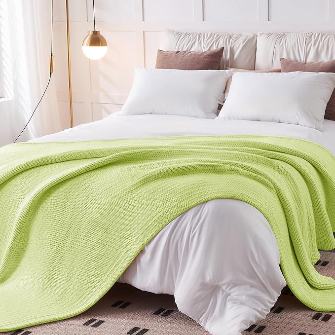 L'AGRATY Knitted Weighted Blanket - 50x60, 10lbs Cooling Chunky Knit Heavy Blanket for Adults, Braided Crochet Throw, Thick Cable Yarn, Machine Washable