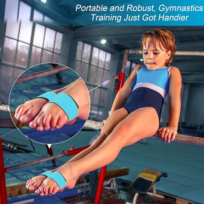 Shappy 2 Pairs Gymnastics Sticky Toes Tumbling Equipment, Cheer Coach Essentials, Back Handspring Helper for Stunt Coach, Athlete Adjustable Bands, Help Training Back Flip Tuck