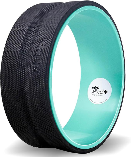 Chirp Wheel Foam Roller - Targeted Back & Neck Pain Relief, Muscle Massage, Trigger Point Therapy, High-Density Foam Tool for Physical Therapy, Stretching & Exercise, 500lbs Capacity, 12-Inch Mint