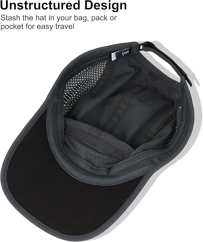 GADIEMKENSD Mens Folding Outdoor Hat Long Brim UPF 50+ Sun Protection