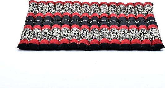 Leewadee Zabuton Seating Cushion – Square Floor Seat for Meditation Exercises, Light Yoga Mat Filled with Kapok