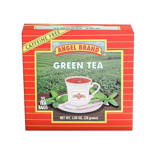 Angel Brand Green Tea –25 bags Premium Loose-Leaf Blend in Tea Bags, Mild Flavor, Easy to Brew