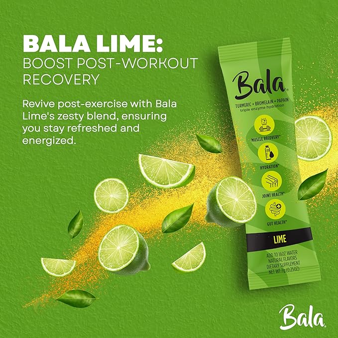BALA Enzyme Sugar-Free Drink Mix Powder - Lime 0.25oz (10 Count)
