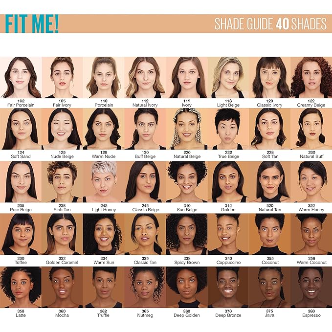 Maybelline New York Fit Me Matte + Poreless Liquid Foundation, Pouch Format, 360 Mocha, 1.3 Ounce