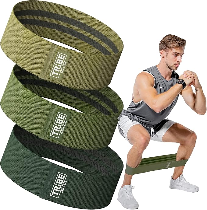 Fabric Resistance Bands for Legs - Workout Bands Resistance Bands for Men and Women - Booty Bands for Working Out - Exercise Bands Resistance Bands Set - Elastic Bands for Exercise