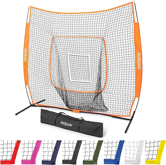 GoSportsGoSports Team Tone 7' x 7' Baseball & Softball Practice Hitting & Pitching Nets in Team Colors