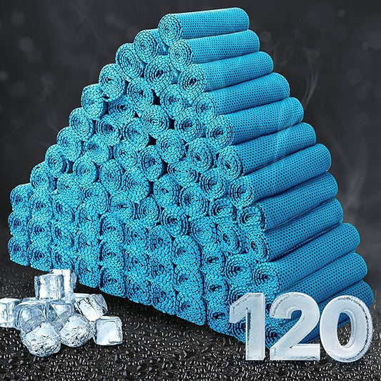 Honoson Cooling Towel Bulk - Neck & Face Cool Chilly Towels Microfiber Breathable Sport Sweat Rag for Gym, Yoga, Travel, Camping, Running, Outdoor