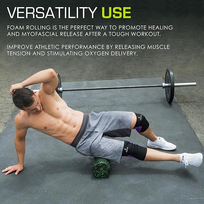 ProsourceFit High Density Foam Rollers 18 to 36 - inches Long, Firm Full Body Athletic Massage Tool for Back Stretching, Yoga, Pilates, Post Workout Muscle Recuperation