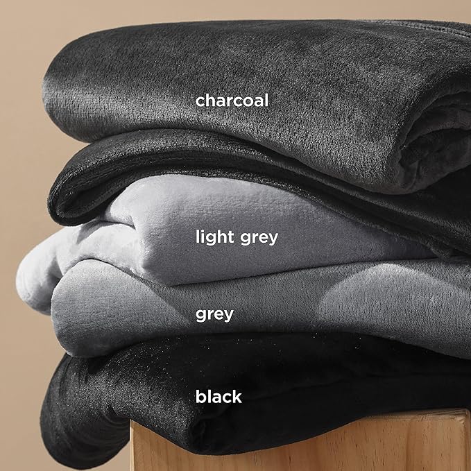 Bedsure Fleece Blankets King Size Black - Bed Blanket Soft Lightweight Plush Cozy Fuzzy Luxury Microfiber, 108x90 inches