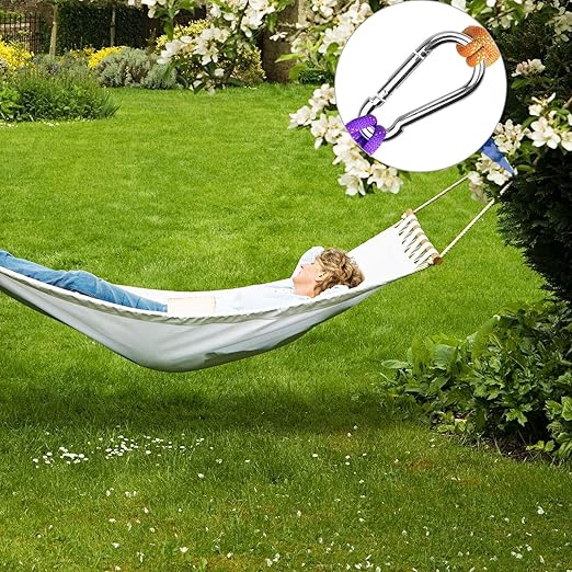 60Pack 2” Spring Snap Hooks, Galvanized Steel Small M5 Carabiner Clips Keychain, 220lb Capacity Heavy Duty Quick Link for Outdoor Camping, Swing, Fishing, Hammock, Dog Leash, Hiking