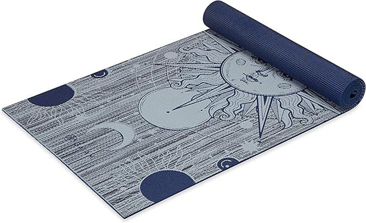 Gaiam Yoga Mat - Premium 6mm Print Reversible Extra Thick Non Slip Exercise & Fitness Mat for All Types of Yoga, Pilates & Floor Workouts (68" x 24" x 6mm Thick)