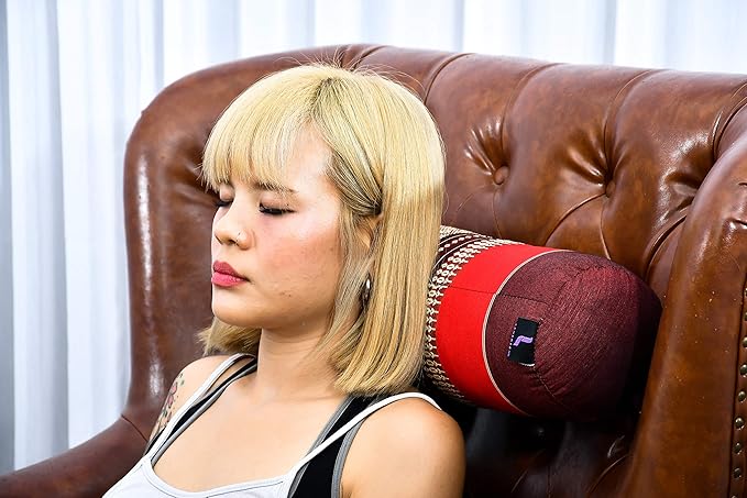 Leewadee Small Yoga Bolster – Shape-Retaining Cervical Neck Roll, Tube Pillow for Comfortable Reading, Kapok Filling, 22 x 6 x 6 inches