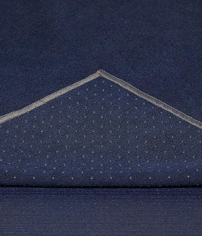 Manduka Yogitoes Yoga Towel – Rubber Grip Dots Non-Slip Bottom, Quick Dry Fitness Towel for Hot Yoga, Pilates, Exercise
