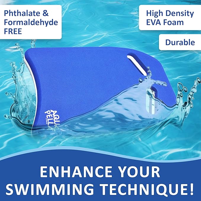 Aquapella Swimming Kickboard - One Size Fits All - A Great Training Aid for Children and Adults
