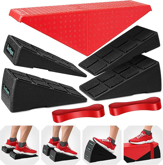 Squat Wedge - Squat Wedge Block 520 LBS Weight Capacity - Slant Board for Calf Stretching - Calf Stretcher Slant Board - yoga blocks