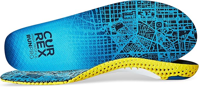 CURREX RunPro Insoles for Running Shoes – Arch Support Inserts to Help Reduce Fatigue, Prevent Injuries & Boost Performance – for Men & Women – High Arch, 2X Size