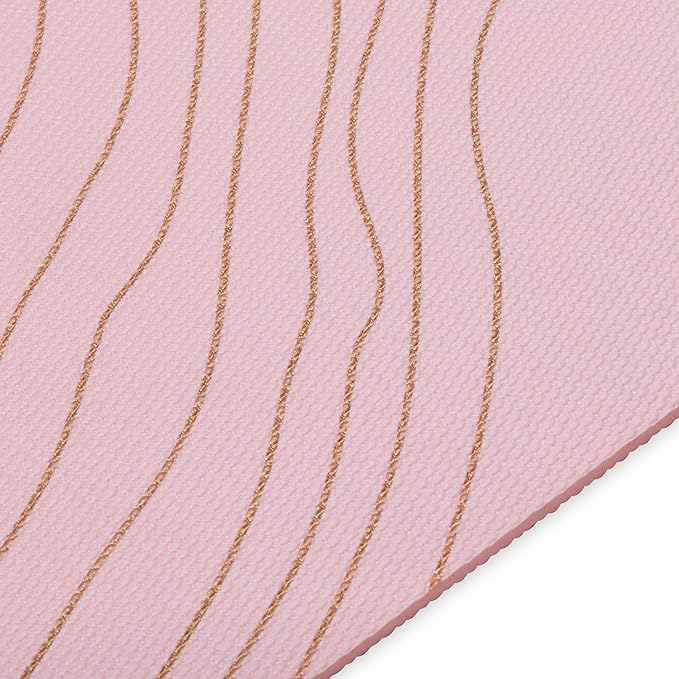 Gaiam Yoga Mat - Premium 6mm Print Extra Thick Non Slip Exercise & Fitness Mat for All Types of Yoga, Pilates & Floor Workouts (68"L x 24"W x 6mm Thick)