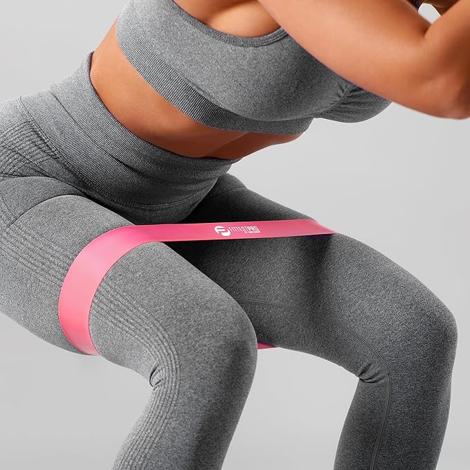 Fittest Pro by Limm Resistance Bands for Legs and Butt, Fabric Exercise Loop Bands Yoga, Pilates, Rehab, Fitness and Home Workout, Strength Bands for Booty
