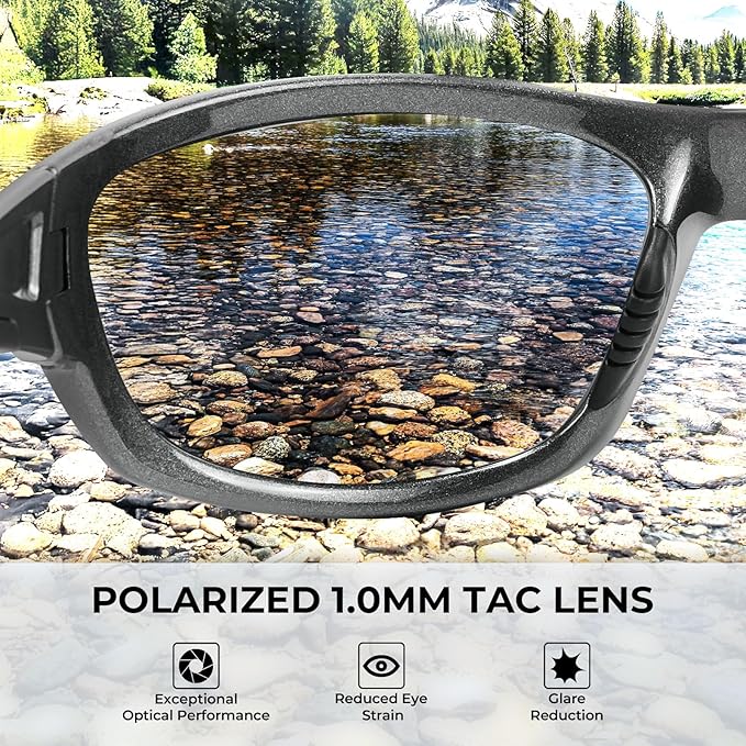 KastKing Hiwassee Polarized Sport Sunglasses for Men and Women, Wrap Sunglasses for Fishing Cycling and Running,UV Protection