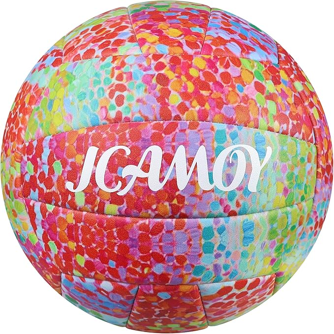 Volleyball Size 5 - Premium PU Leather, Ultra-Durable Soft to The Touch for Youth, Adults, Ideal for Indoor, Outdoor, Beach Sports Training