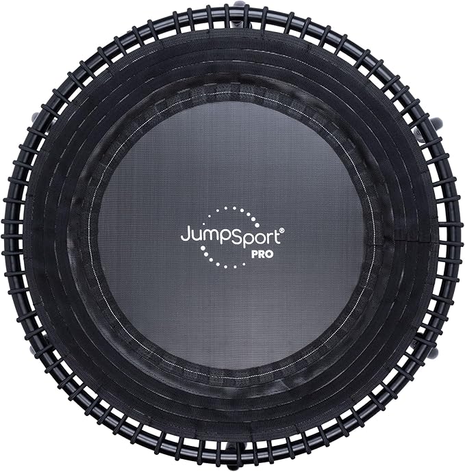 JumpSport 350 PRO Indoor Heavy Duty Fitness Trampoline, 39-inch | 36 Premium EnduroLast 4 Elastic Cords | Customized Bounce with 7 Settings | 300 lb Wt. Rating | 60-Day Free Trial to 350+ Videos