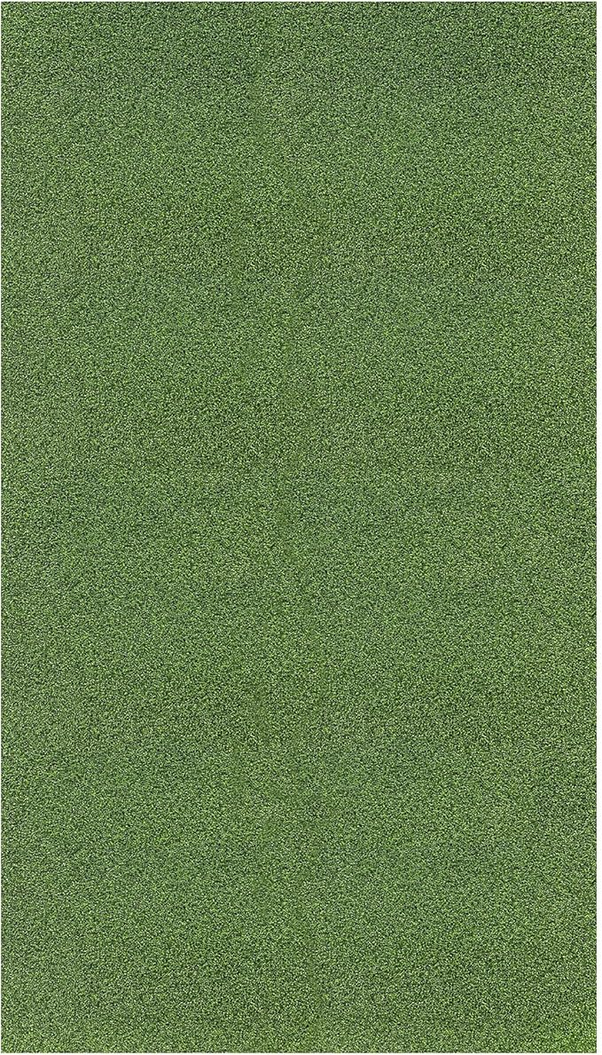 Ottomanson Artificial Turf Golf Hitting Mat 6'6" x 7' Indoor/Outdoor Waterproof Synthetic Fake Grass for Putting Practice Baseball Football Sports Gym Backyard, Custom Size 2' up to 30'